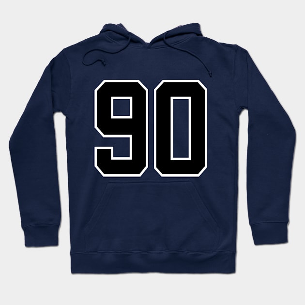 Number 90 Hoodie by colorsplash